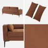 sweeek - 3-Sitzer-Sofa mit Cordbezug - Terrakotta Produktbild-Vorschau 4