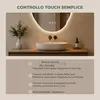 S'AFIELINA Specchio Bagno LED 48 × 72 cm, Asimmetrico, Anteprima dell’immagine prodotto 6