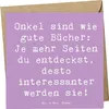 Mr. & Mrs. Panda Grußkarte Spruch Onkel Bücher - Produktbild-Vorschau 1