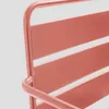 Anti-UV-behandeltes Gartensofa aus Stahl Rosa - Oviala Produktbild-Vorschau 3
