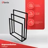 LAVITA Handtuchständer Halmahera 800 Schwarz, 80 x 20 x 85 cm – weitere Produktansicht 5 Produktbild-Vorschau