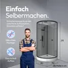 Dusche Komplett Marwell Komplettdusche Grey Style Round Produktbild-Vorschau 4