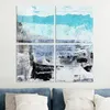 DEQORI Glasbild Echtglas 4x50x50 cm 'Blaue Tiefen' Produktbild-Vorschau 4