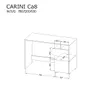 Furniture24 Schreibtisch Carini CA8 mit Tür Produktbild-Vorschau 2