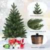 A small artificial Christmas tree with gifts and decorations at its base, with close-up feature callouts. Náhľad obrázku produktu
