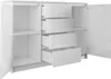 Kommode mit 4 Schubladen 2 Schränke 120cm Klamotenschrank Produktbild-Vorschau 3