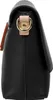 Side view of a black shoulder bag with gold hardware and an orange tassel. Anteprima dell’immagine prodotto