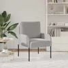 vidaXL Sofas mit Kissen 55cm Hellgrau Sperrholz Produktbild-Vorschau 3