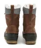 A pair of brown winter boots shown from the back. Anteprima dell’immagine prodotto