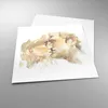 Poster - Poster ohne Rahmen - Kuss Paar Liebe - 50x50 cm - Produktbild-Vorschau 3