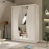 Schwebetürenschrank VOX 160 cm – Kleiderschrank mit Spiegel Produktbild-Vorschau 2