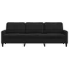 vidaXL 3-Sitzer-Sofa Schwarz 210 cm Samt Produktbild-Vorschau 4