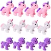 12 Stück TE-Trend Einhorn Unicorn Plüschtier Anhänger Produktbild-Vorschau 1