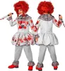 Kostüm "Vintage Horror Clown" für Kinder | Grau mit Produktbild-Vorschau 4