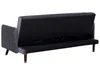 BELIANI Sofa rozkładana szara welurowa 3-osobowa z funkcją Podgląd zdjęcia produktu 6