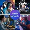 Collage showing people using gaming chairs in different scenarios. Podgląd zdjęcia produktu