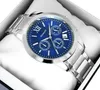 GIEWONT Apex Chrono GW6480-2 Cronografo Uomo Argento/Blu Anteprima dell’immagine prodotto 8