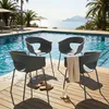 Outsunny Gartenstühle 4er Set ergonomisch Balkonstühle mit Produktbild-Vorschau 9