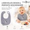 Minky Mooh® 3er Set Babylätzchen 20x25 cm aus Baumwolle mit Produktbild-Vorschau 6