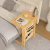 Table d'appoint forme C, 50x35x63 cm, salon canapé Voir les images du produit 6