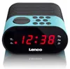 Lenco CR-07 Blu - Radiosveglia FM con sleep timer e doppio Anteprima dell’immagine prodotto 1