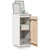 vidaXL Sideboard Weiß 31,5x34x75 cm Massivholz Kiefer Produktbild-Vorschau 5