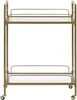 BELIANI Servierwagen Gold Glas Metall 90 x 66 x 40 cm Mobil Produktbild-Vorschau 6