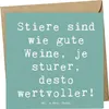 Mr. & Mrs. Panda Klappkarte Spruch Sturer Stier - Produktbild-Vorschau 1