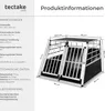 tectake® Hundetransportbox doppel mit gerader Rückwand mit Produktbild-Vorschau 5