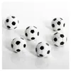 6 Mini Fußbälle - kleine Deko Bälle schwarz weiß 2 cm Produktbild-Vorschau 1