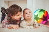 Palla di gomma colorata stelle arcobaleno per bambini Anteprima dell’immagine prodotto 10