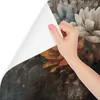 Muralo Vlies Fototapete bunte BLUMEN Blätter Beton Retro Produktbild-Vorschau 3