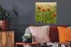 MuchoWow® Poster Frühling - Blumen - Rot - Mohn - Gras - Produktbild-Vorschau 2
