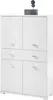 Highboard POOL Weiß Hochglanz mit 4 Türen und 1 Schubkasten Produktbild-Vorschau 1