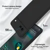 A black phone case is shown with measurements indicating its protective features. Produktbild-Vorschau