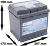 EXIDE Premium Starterbatterie 12V 53Ah 540A/EN B13 L1 für Produktbild-Vorschau 30