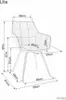 Chaise de salle à manger rembourrée ORNELA – cannelle / Voir les images du produit 4