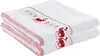 Erwin Müller Handtuch 2er-Pack weiß/rot 50x100 cm Produktbild-Vorschau 1