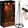 A product image showing a Christmas tree light decoration and its components, along with packaging. Podgląd zdjęcia produktu
