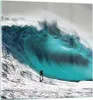 Bilder auf glas - Einteilig - Surfen Welle Türkis - 60x60cm Produktbild-Vorschau 1