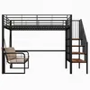 Etagenbett 140x200 cm mit Polstersofa & Stauraum – Hochbett Produktbild-Vorschau 11