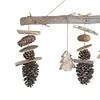 Holz Mobile Fensterdekoration Hänger Baum Tannenzapfen Produktbild-Vorschau 2