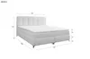 Boxspringbett Schlafzimmerbett SOPHIE 180x200cm Stoff Produktbild-Vorschau 5