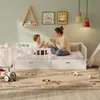 Łóżeczko dziecięce BEALIFE z barierką zabezpieczającą przed Podgląd zdjęcia produktu 9