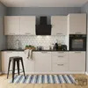 Küchenzeile 300 cm - Beige Matt - ohne Arbeitsplatte - mit Produktbild-Vorschau 2