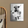 MuchoWow® - Leinwandbilder - Schottischer Highlander - WC - Produktbild-Vorschau 5