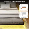Metalowa rama łóżka COSTWAY, podwójne łóżko z diodami LED, Podgląd zdjęcia produktu 8