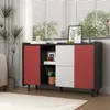 MODFU mobile bar mobile da soggiorno con ante rosse + 2 Anteprima dell’immagine prodotto 4
