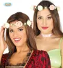 leuchtender Blumenkranz für Damen creme altrosa Produktbild-Vorschau 1