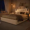 Boxspringbett 140x200 mit Leselicht, Hydraulisches Produktbild-Vorschau 2